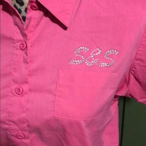 S & S Cycles Women’s mechanic shirt. Bling logo XL